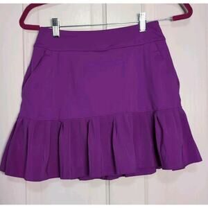 Under Armour Golf Skort Pleated Purple Pockets Outdoor Sports Women's XS(1174)
